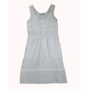 Madewell White Eyelet Summer Dress Lined Size 2